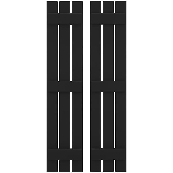 Ekena Millwork Americraft 3-Board, 3 Batten Exterior Real Wood Spaced Board-n-Batten Shutters, ARW401SB311X38BLH, PR ARW401SB311X38BLH - main